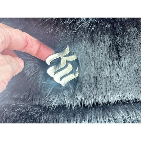 RARE Vintage Y2K Rocawear Rabbit Fur Jacket Coat Authentic Small Rhinestone Zip - Picture 8 of 16